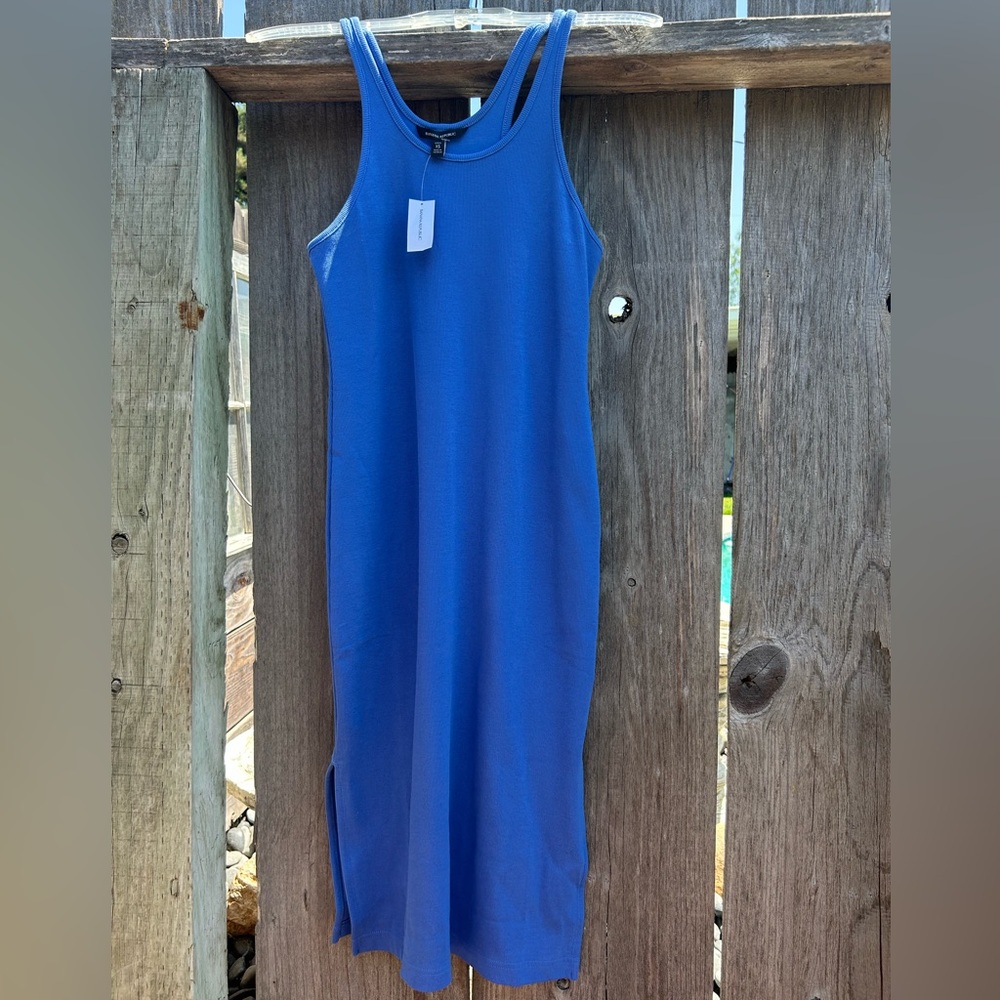NWT Banana Republic Blue Fitted Midi with Slit size XSP